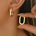 Geometric Gold | Hoop Earrings
