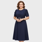 Harriet Bloom | Soft-Touch Ruched Midi Dress