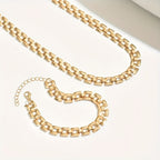 Square Buckle | Necklace & Bracelet Set