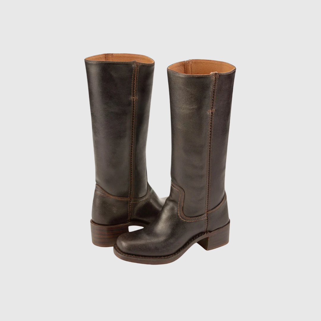 Lerelia | Leather Knee-High Boots