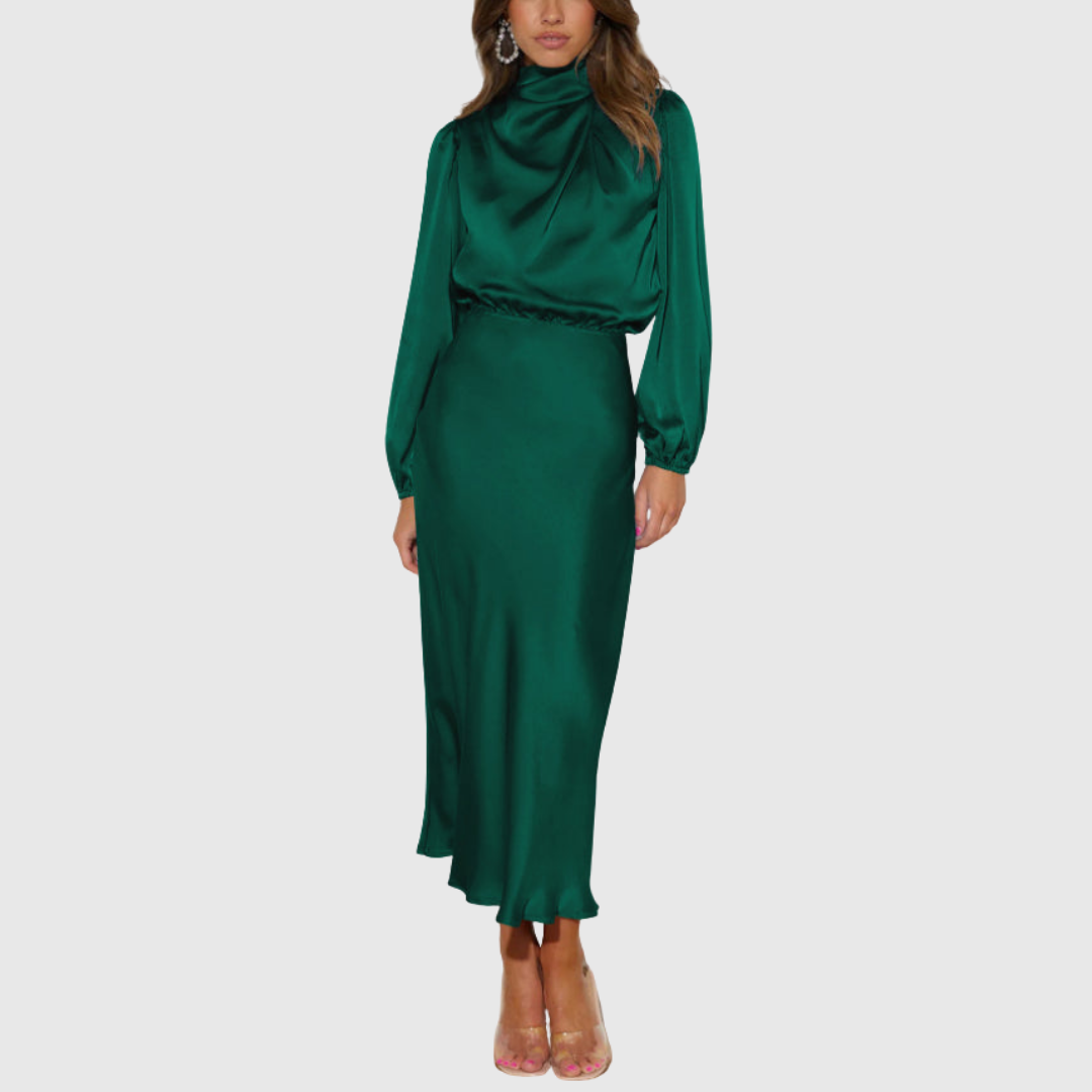 Maristella | Satin Maxi Dress