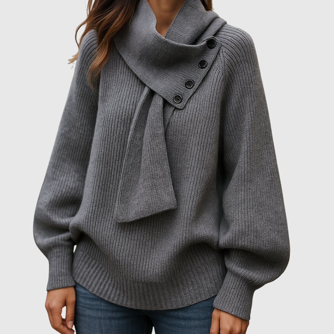 Seraphinja | Cozy Scarf-Neck Sweater