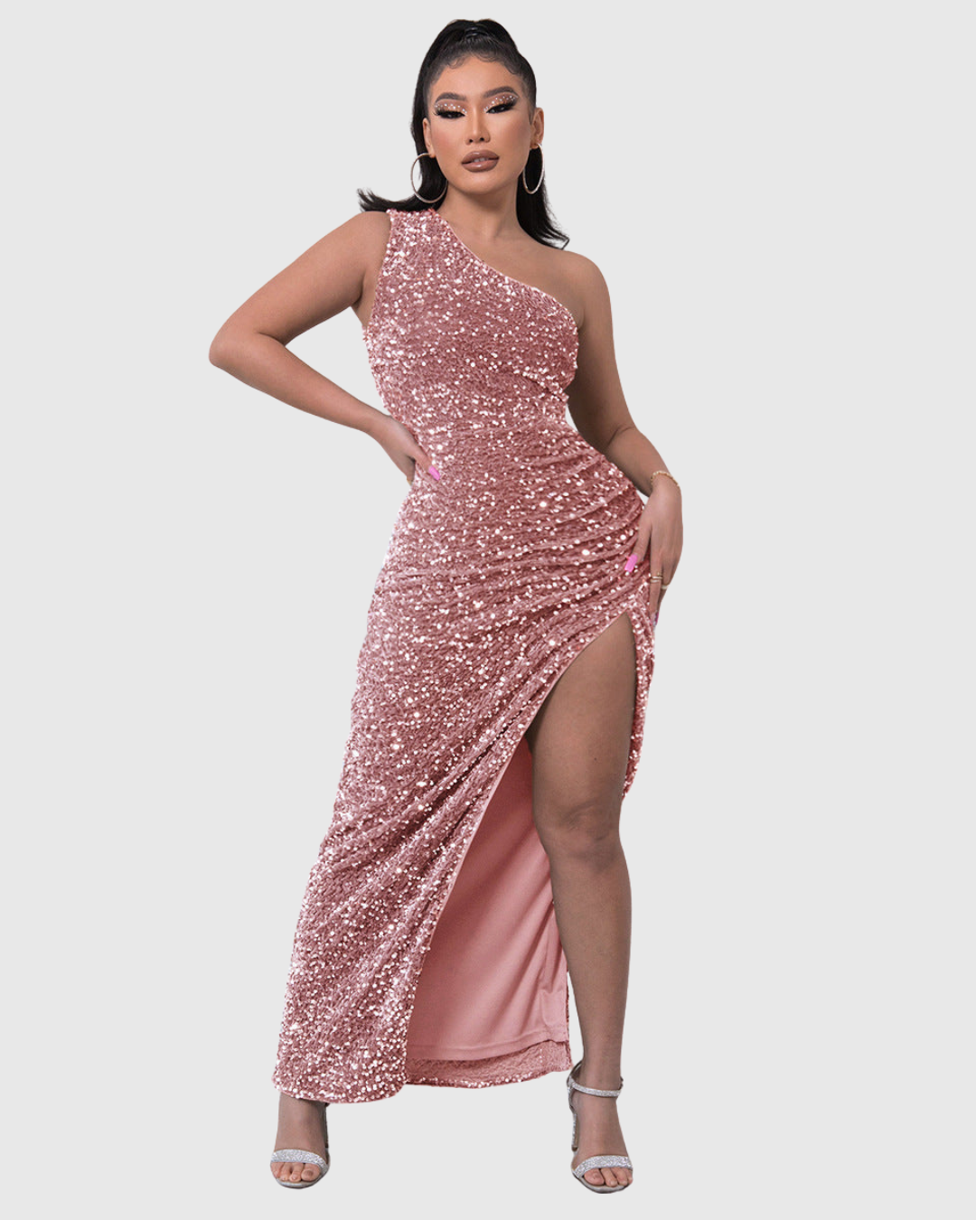 Lillian | Elegant One-Shoulder Evening Dress