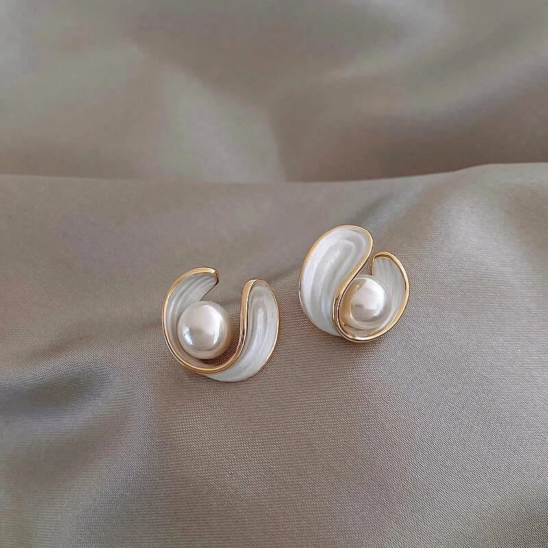 Opal & Pearl Gold | Drop Earrings