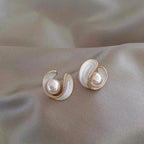 Opal & Pearl Gold | Drop Earrings