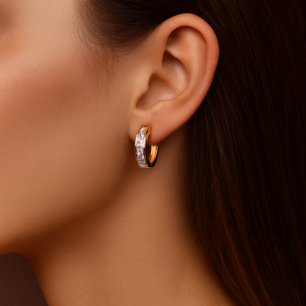 Gold & Crystal | Earrings