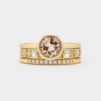 Colette - Gold Crystal Ring Set
