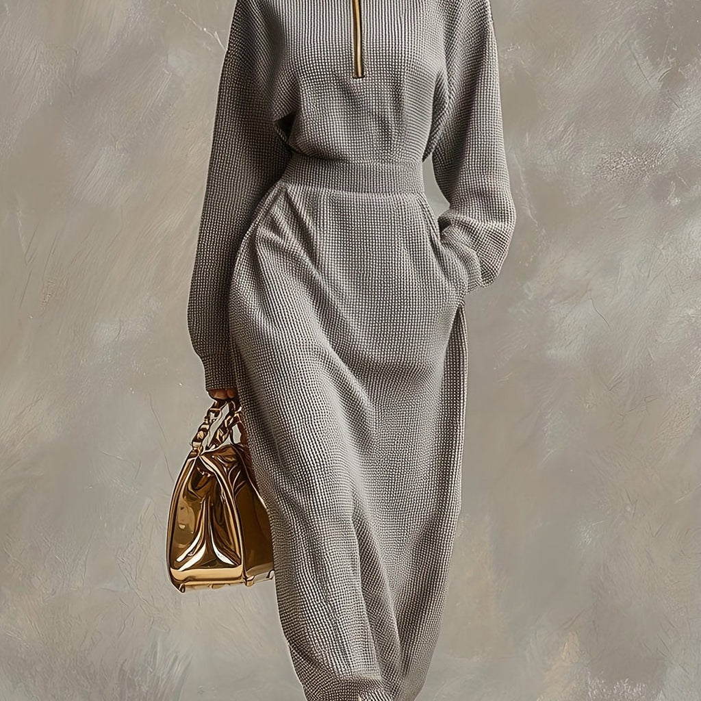 Stella | Ertois Elegant High Neck Maxi Dress