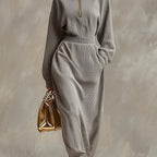 Stella | Ertois Elegant High Neck Maxi Dress