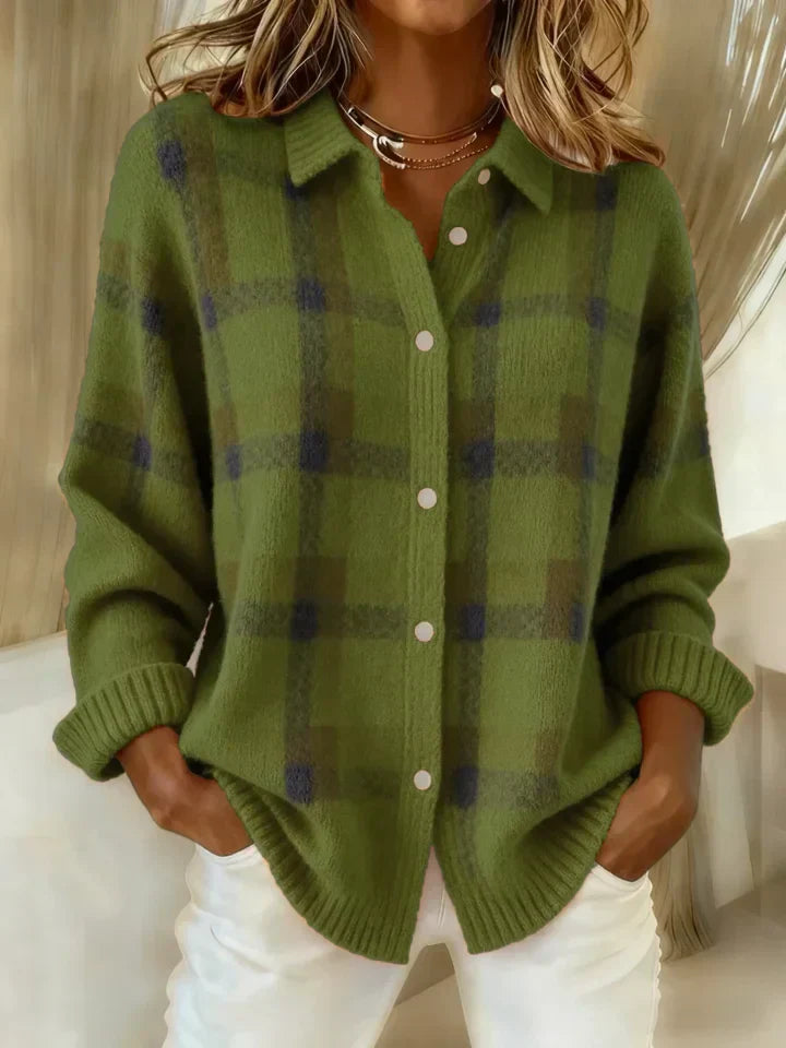 Marcolline | Retro Plaid Sweater