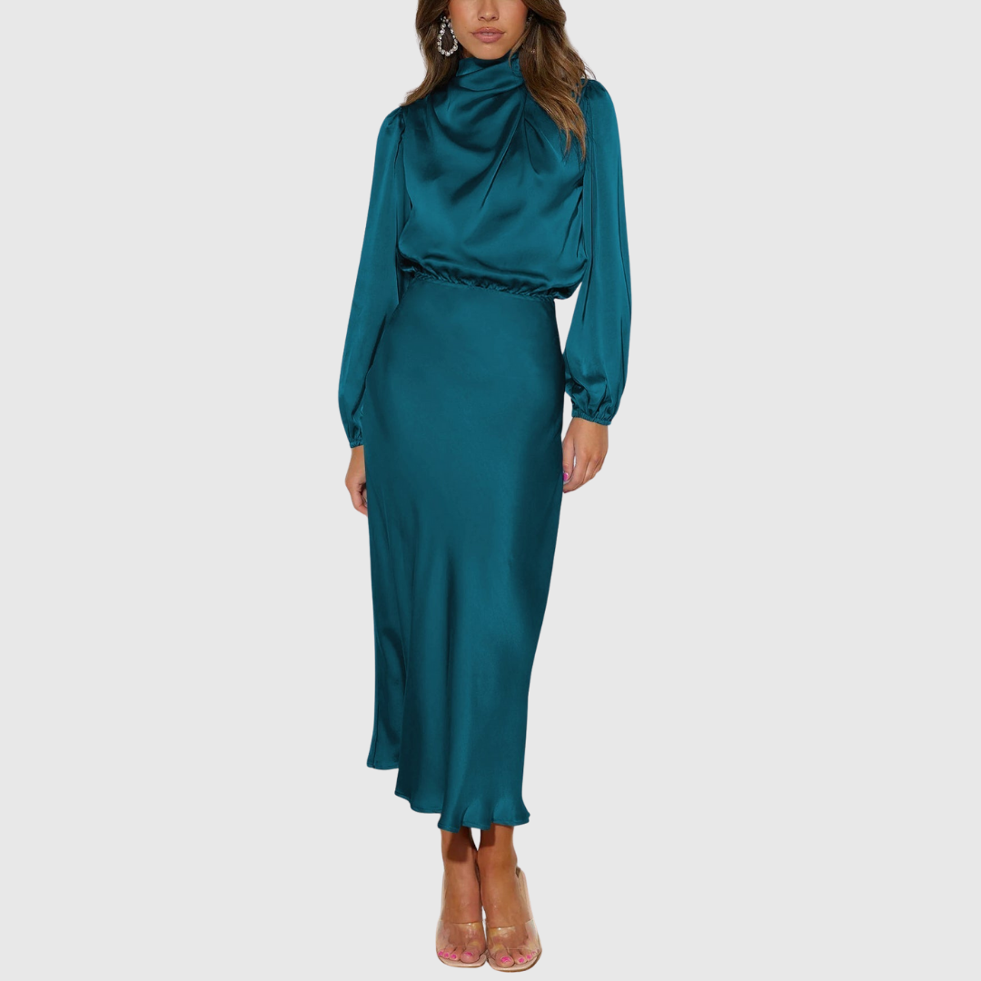 Maristella | Satin Maxi Dress