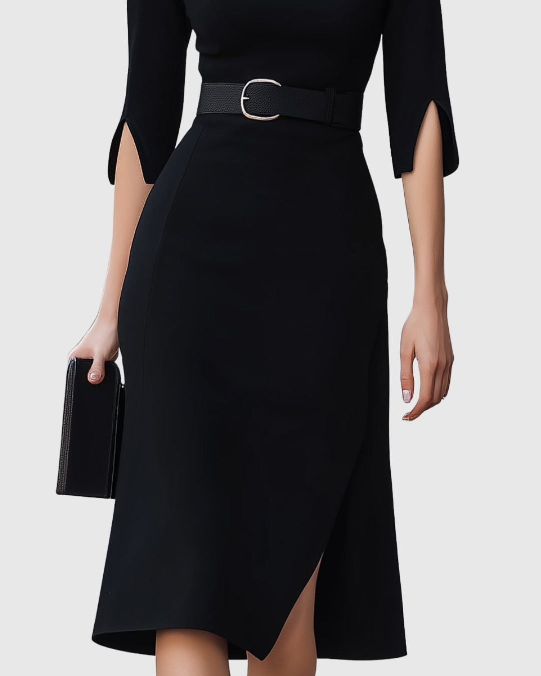 Blythewyn | Black Midi Dress