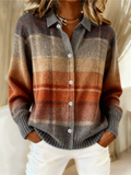 Floria | Checked Blouse Made From Warm, Soft Hoodie Material