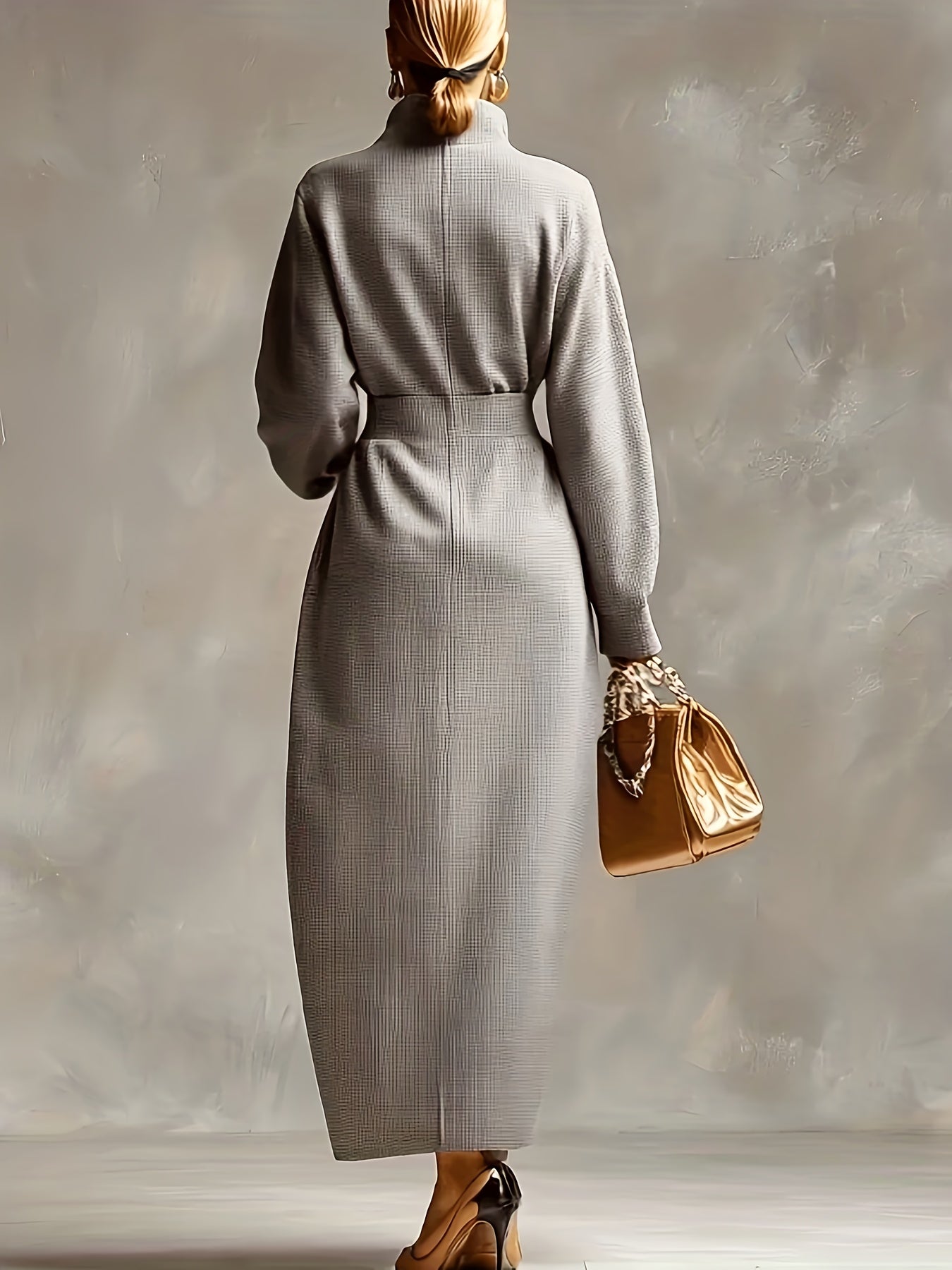 Stella | Ertois Elegant High Neck Maxi Dress