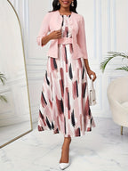 Amelie Lane | Printed Belted Two-Piece Set