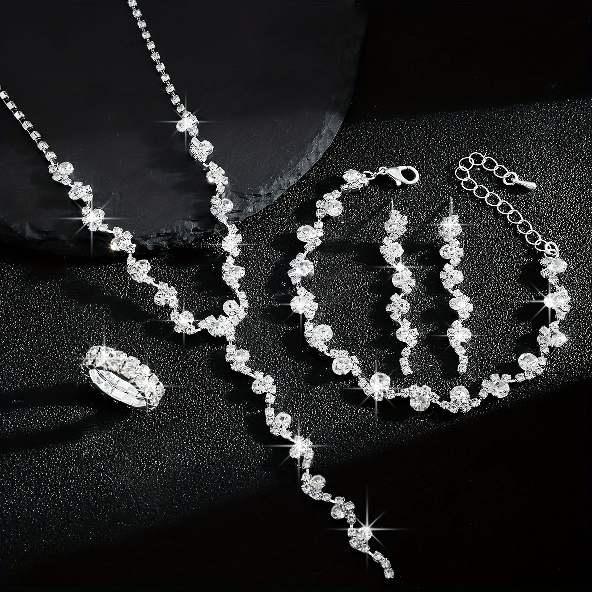 Valerine Sparkle Flower | Jewellery Set