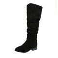 Ione | Fashionable Over-the-Knee Boots with Stacked Heel