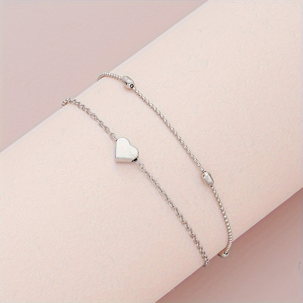 Layered Heart & Pearl | Jewellery Set