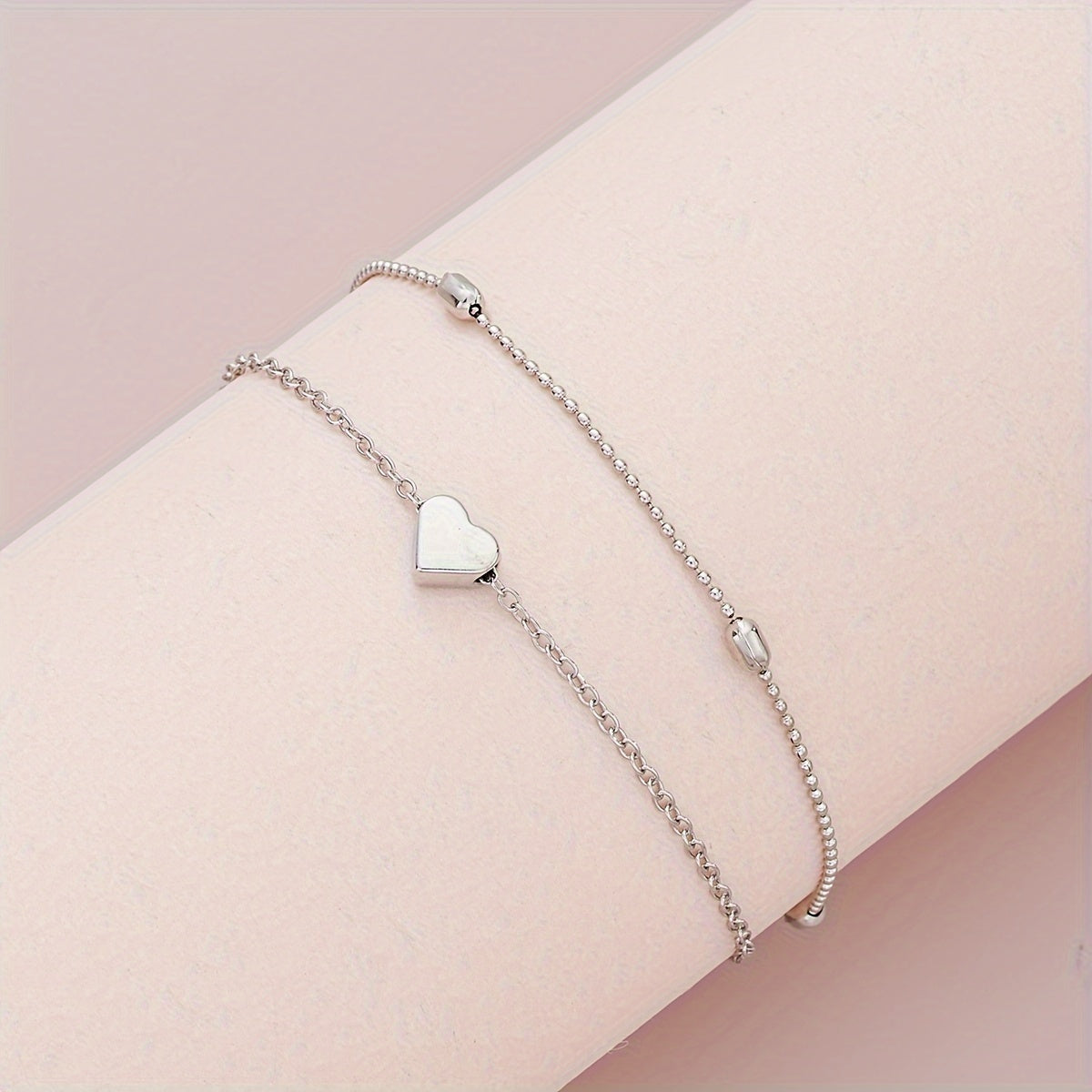 Layered Heart & Pearl | Jewellery Set