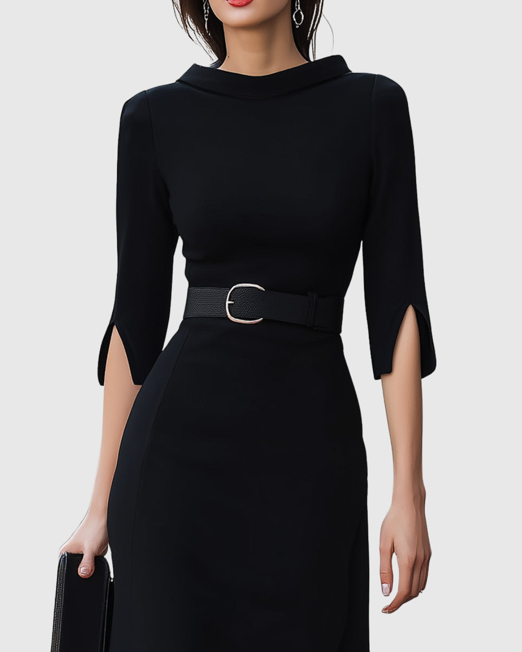Blythewyn | Black Midi Dress
