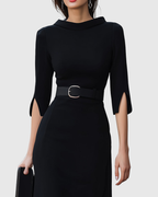 Blythewyn | Black Midi Dress