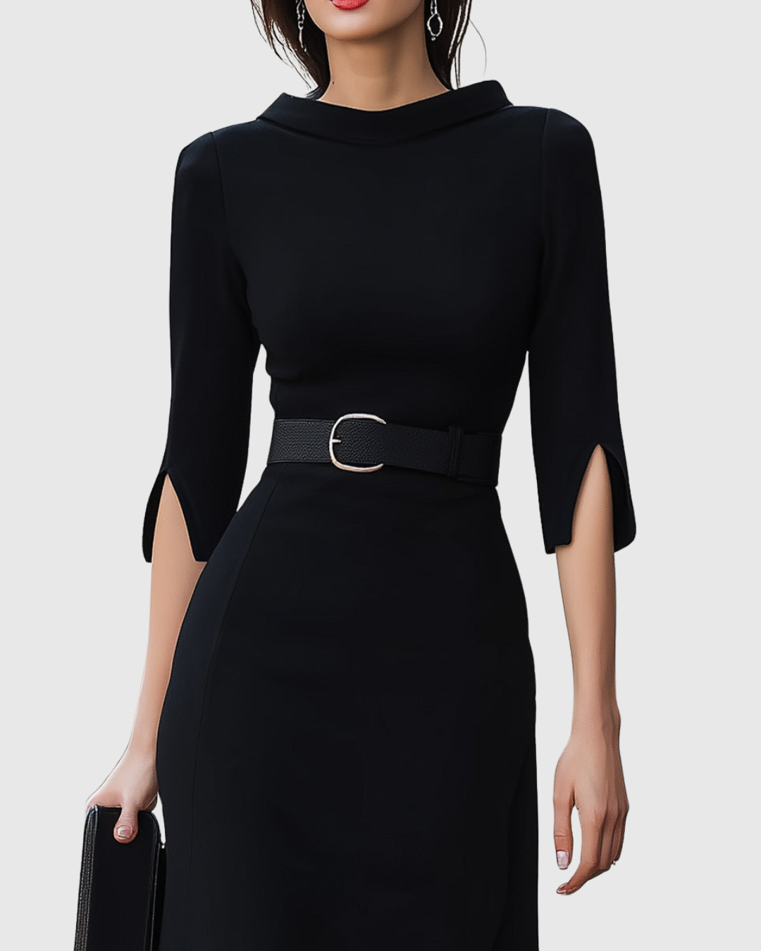 Blythewyn | Black Midi Dress