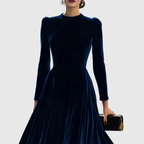 Soopie | Elegant Navy Blue & Burgundy Wedding Dress