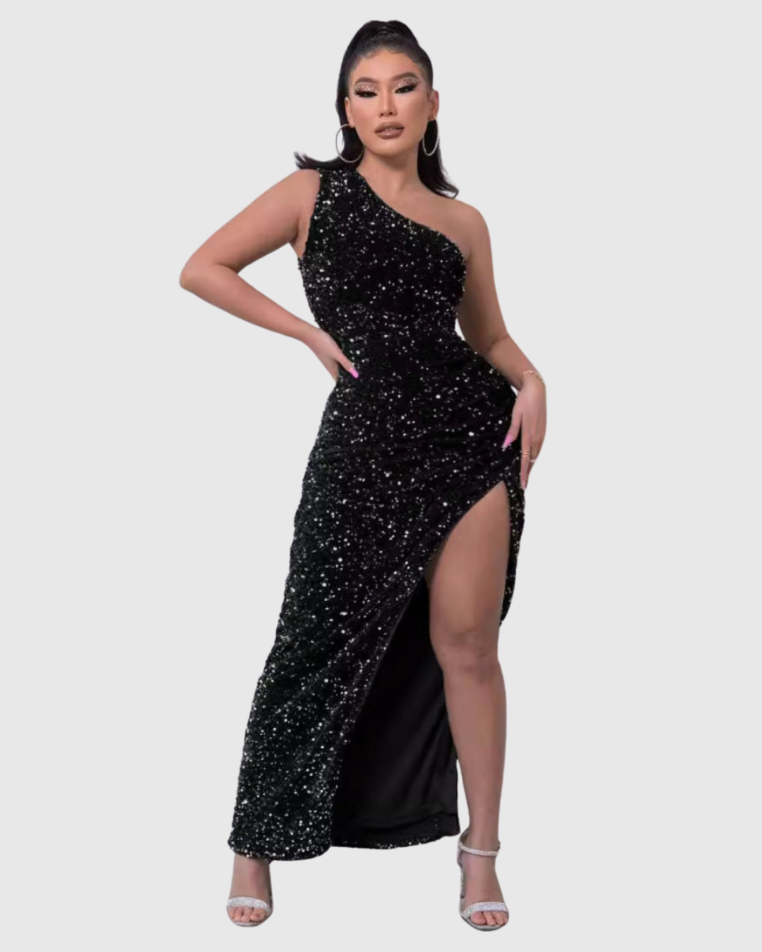 Lillian | Elegant One-Shoulder Evening Dress