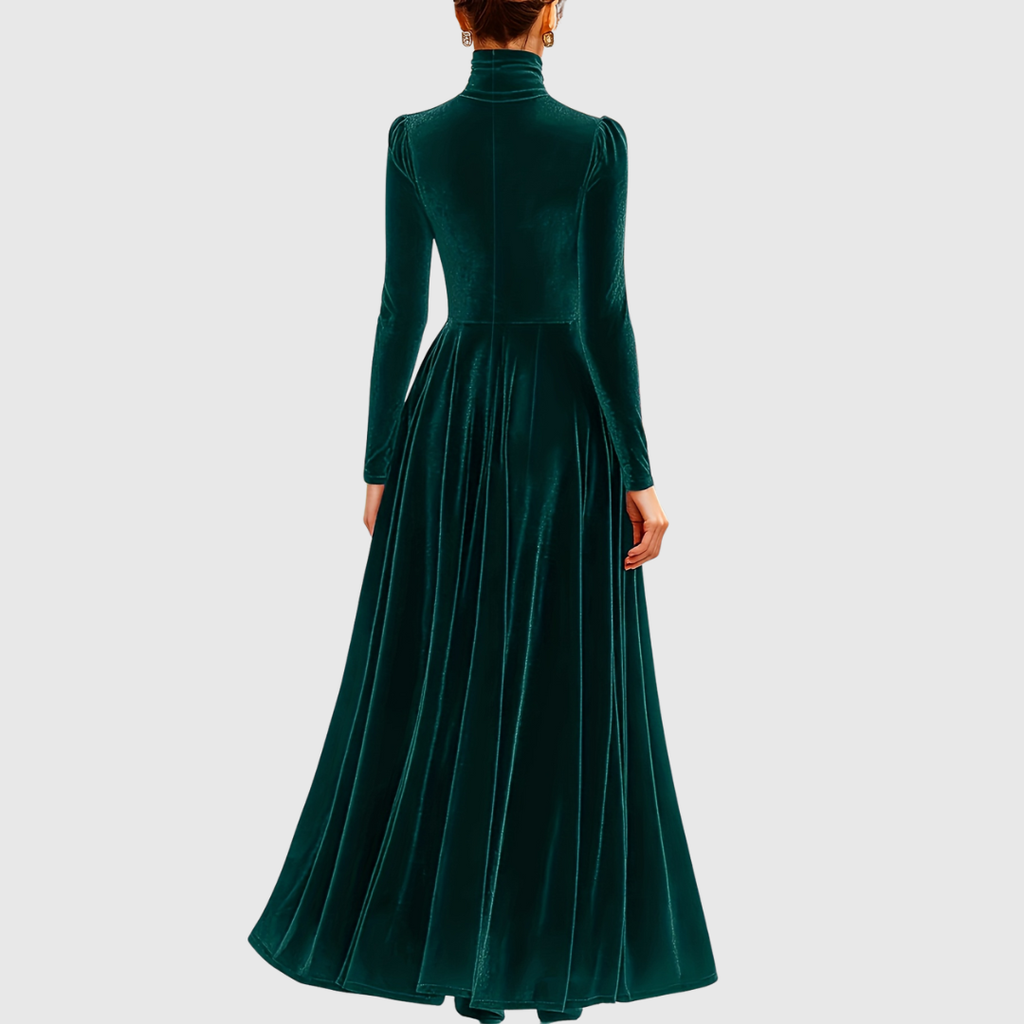 Soophie | Velvet High Neck Dress