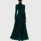 Soophie | Velvet High Neck Dress