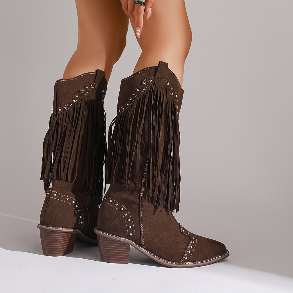 Marigold | Tassel-Studded Boots for Spring and Autumn