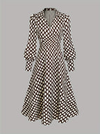 Zara Lizzy | Vintage Rhombus Print Dress