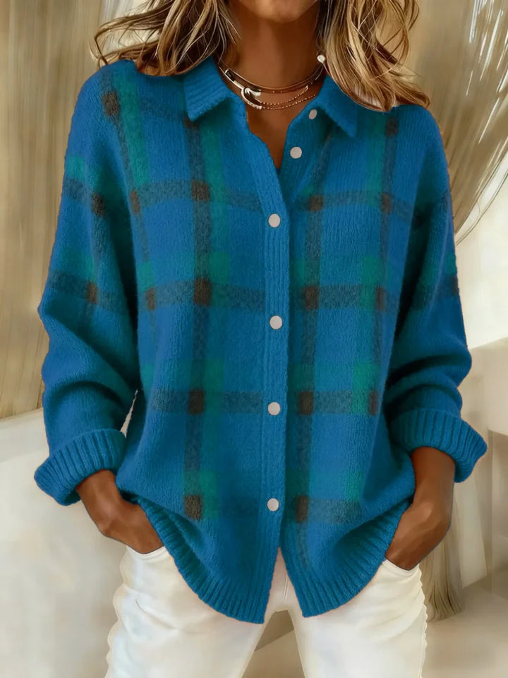 Marcolline | Retro Plaid Sweater