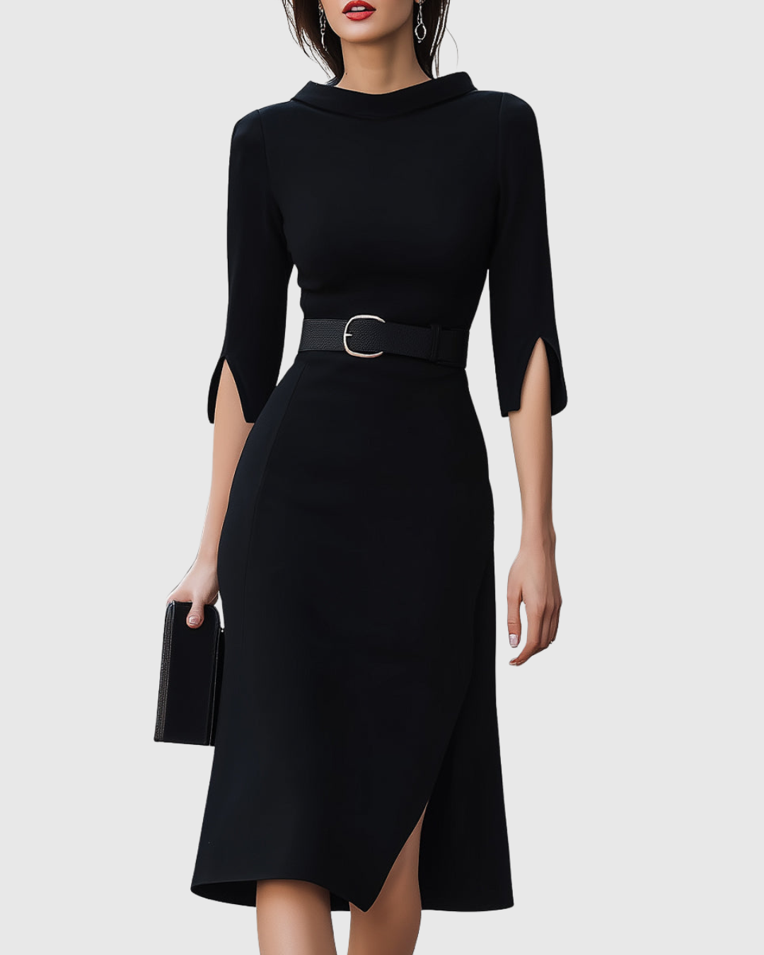 Blythewyn | Black Midi Dress