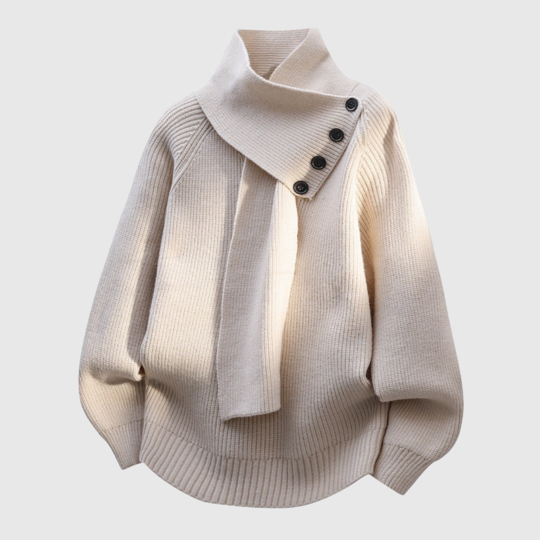 Seraphinja | Cozy Scarf-Neck Sweater