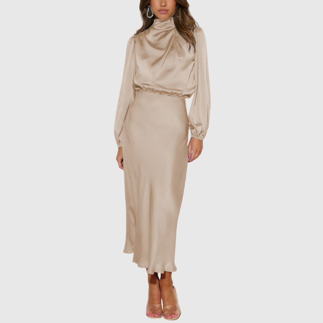 Maristella | Satin Maxi Dress