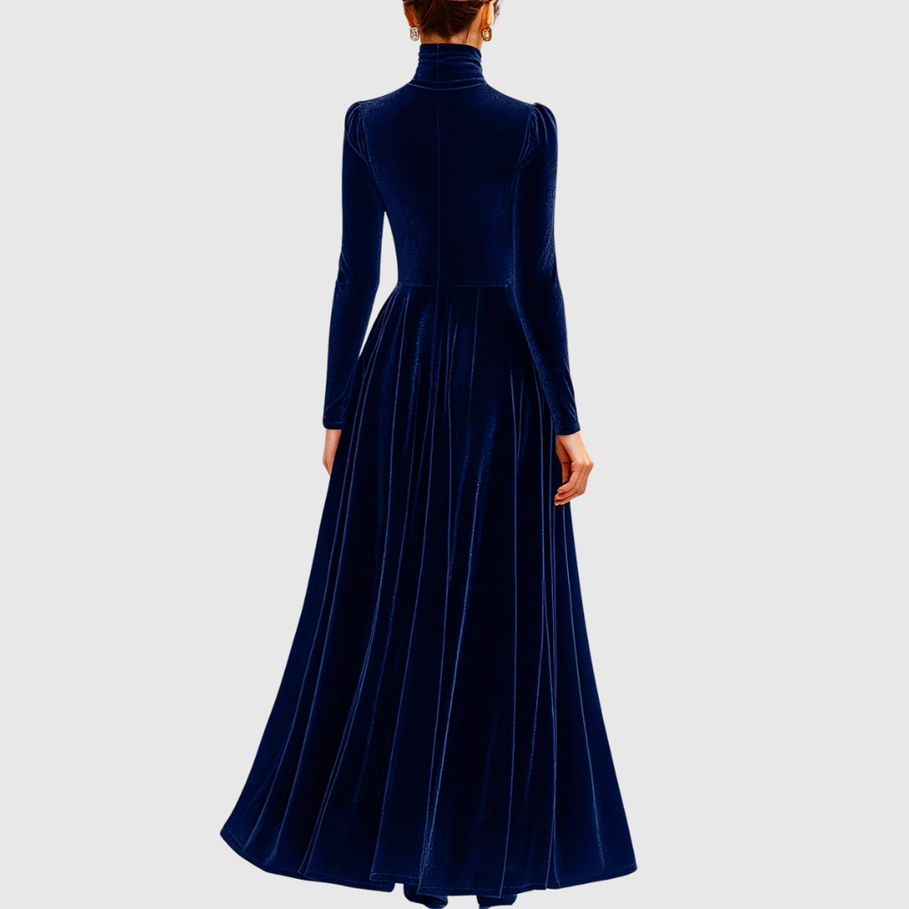 Soophie | Velvet High Neck Dress