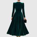 Soopie | Elegant Navy Blue & Burgundy Wedding Dress