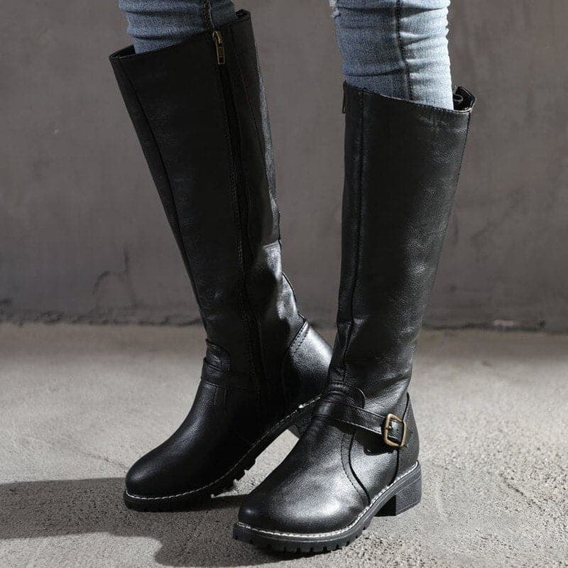 Georgina | Buckle Knee-High Boots