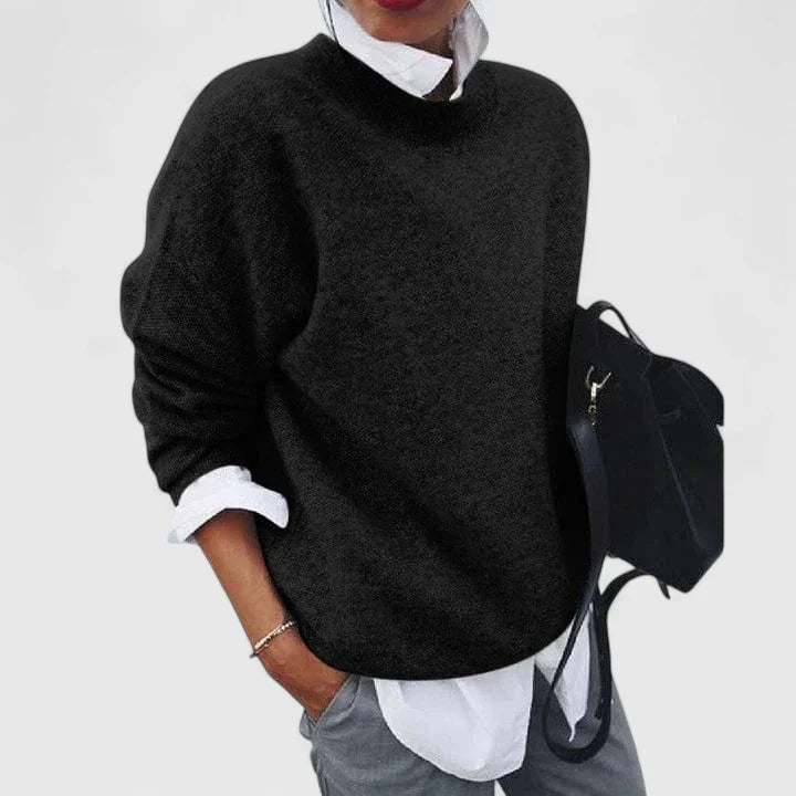 Lorna Winterberry | Snowy Elegance Sweater