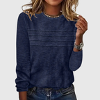 Fenira | Casual Round Neck Long Sleeve Top