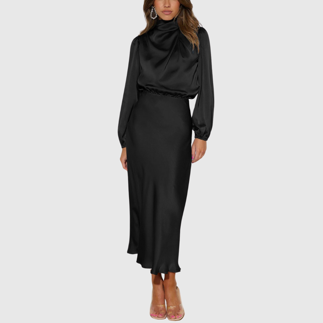 Maristella | Satin Maxi Dress