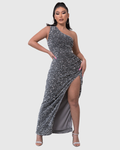 Lillian | Elegant One-Shoulder Evening Dress