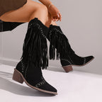 Marigold | Tassel-Studded Boots for Spring and Autumn
