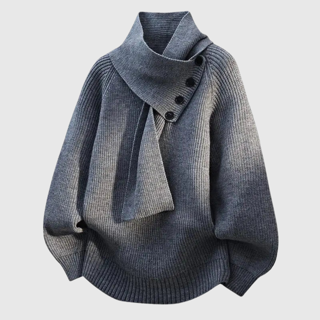 Seraphinja | Cozy Scarf-Neck Sweater