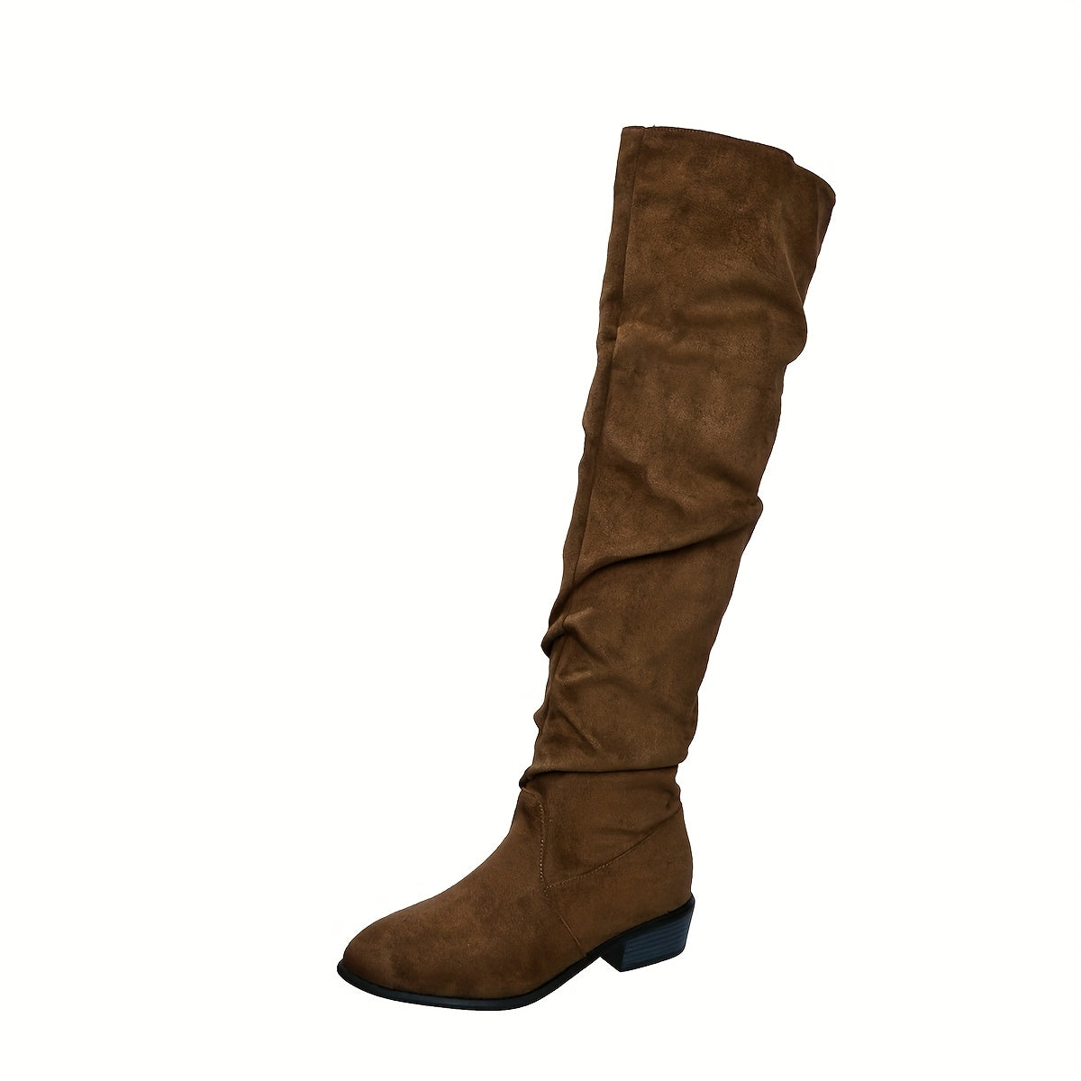 Ione | Fashionable Over-the-Knee Boots with Stacked Heel