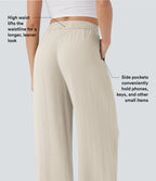 Nora | Wide-Leg Linen-Feel Trousers