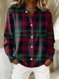 Gunelle | Checked Hoodie Blouse