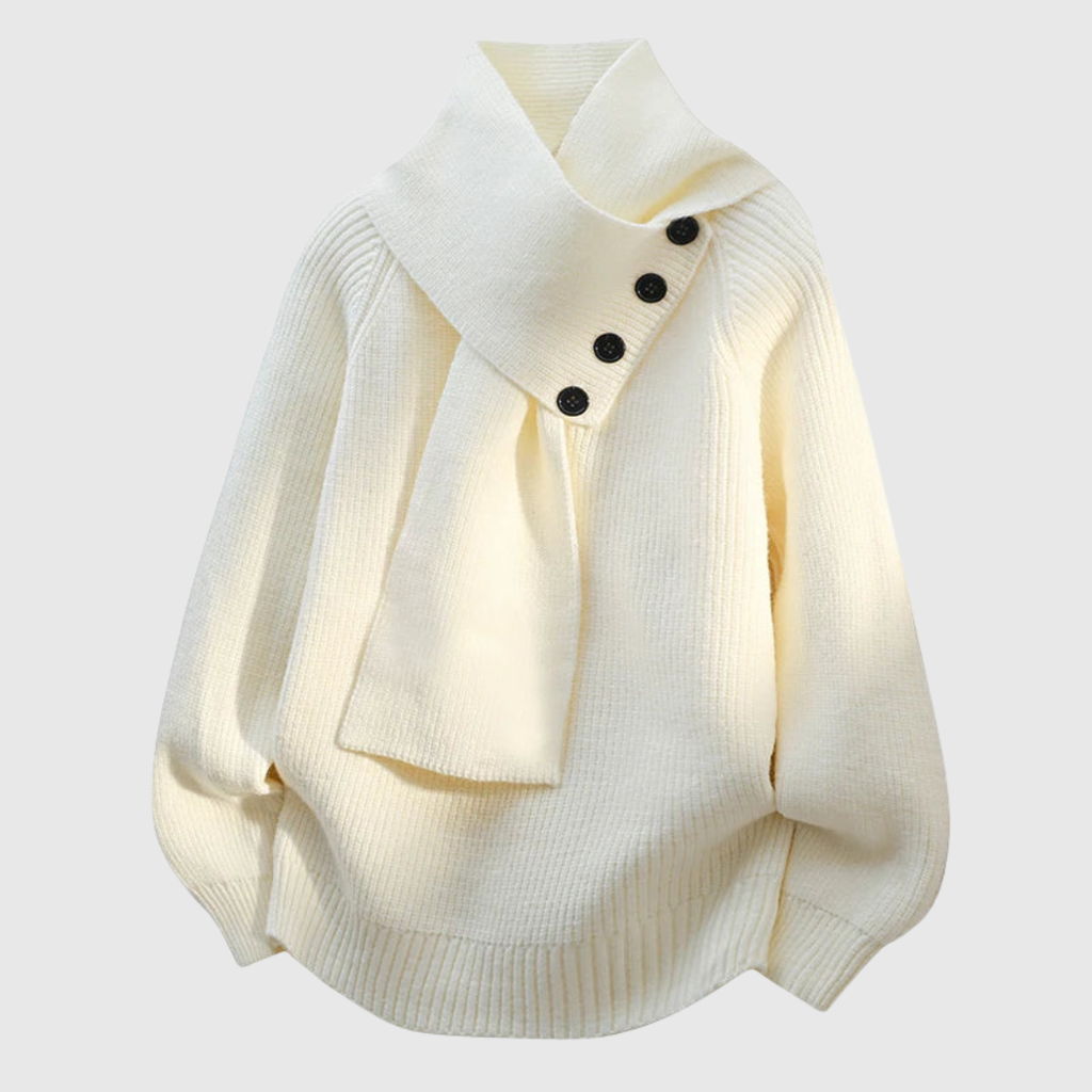 Seraphinja | Cozy Scarf-Neck Sweater