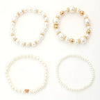 Pearl Heart | Bracelet Set